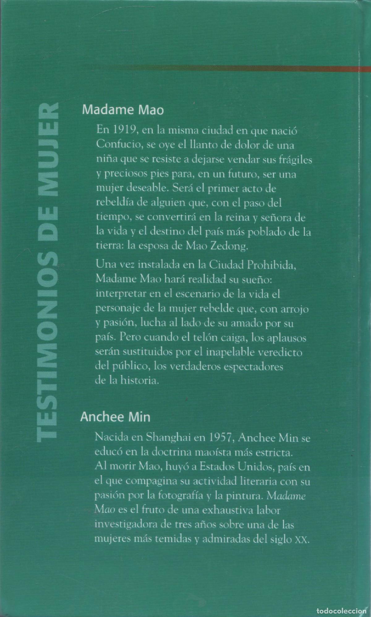 Libros de segunda mano: Madame Mao - Min, Anchee - Foto 3