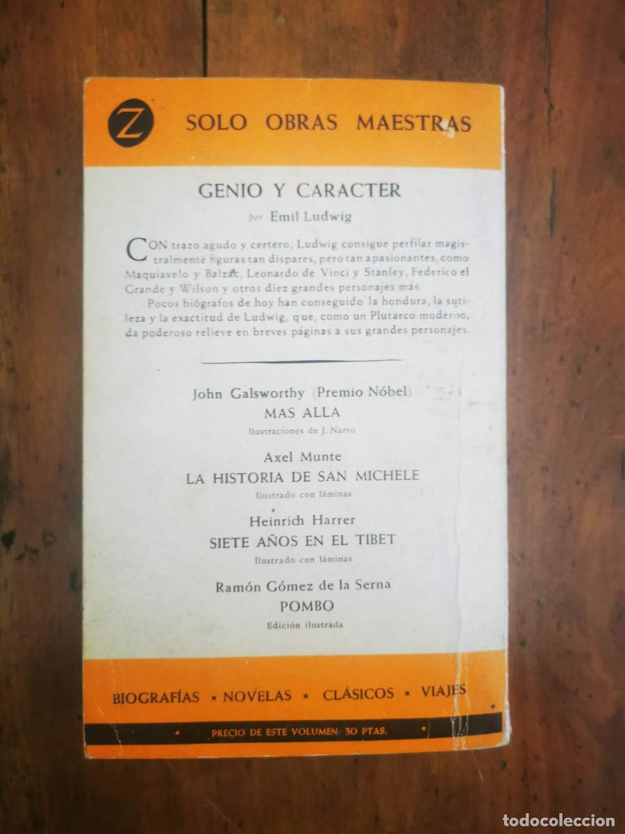 Libros de segunda mano: LUDWIG, Emil. Genio y car&aacute;cter. - Foto 7