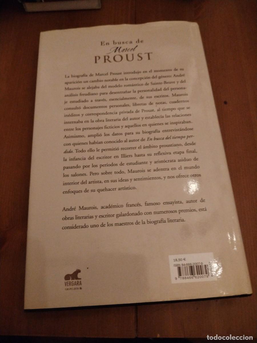 Libros de segunda mano: En busca de Marcel proust - Andr&eacute; Maurois - Foto 3