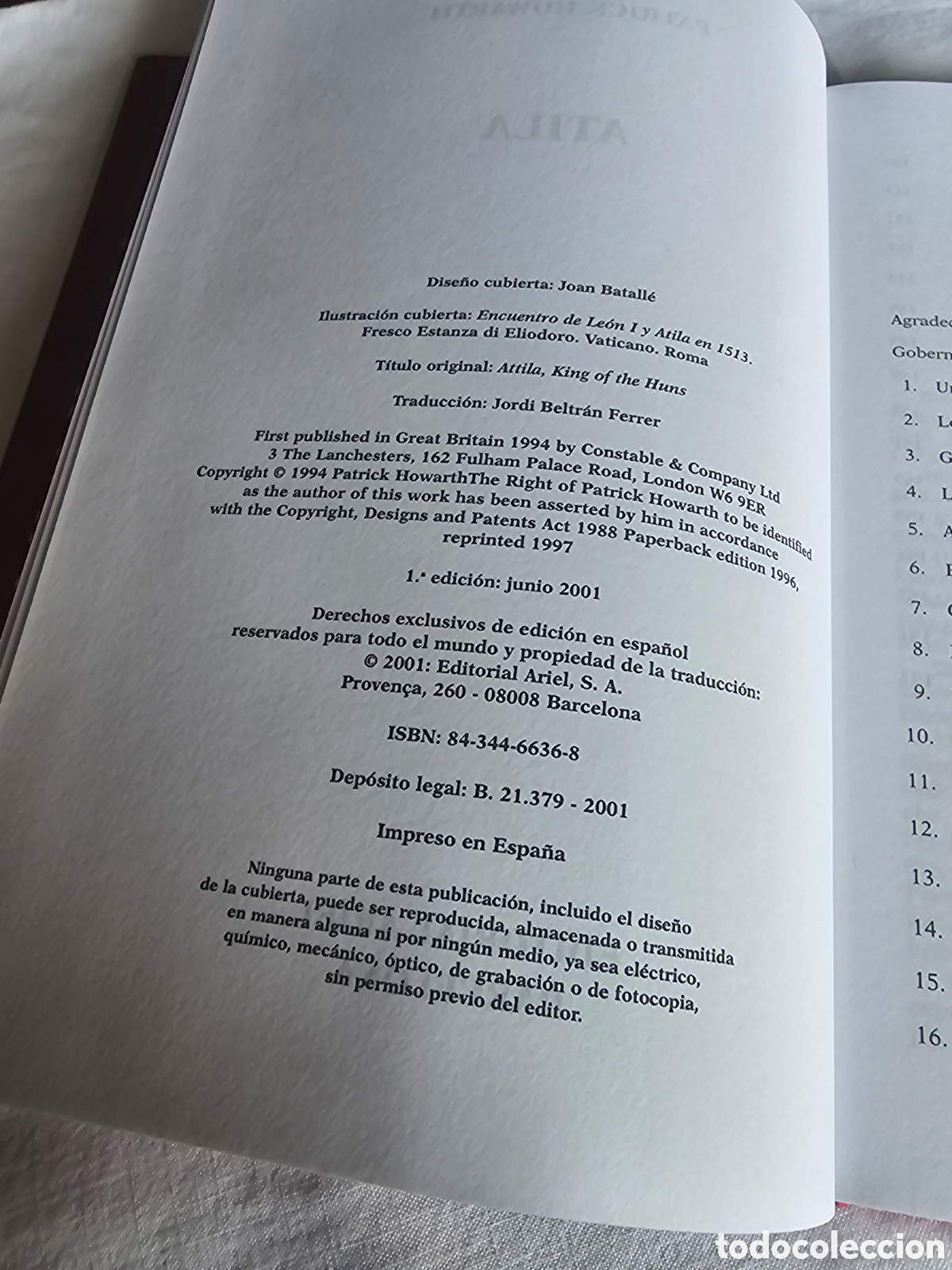 Libros de segunda mano: ATILA - PATRICK HOWARTH - Foto 2