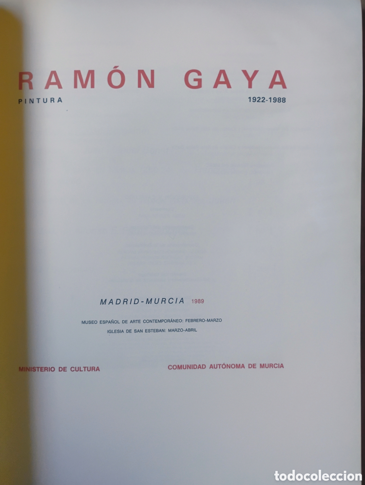 Libros de segunda mano: Libro Ram&oacute;n Gaya 1989 - Foto 2