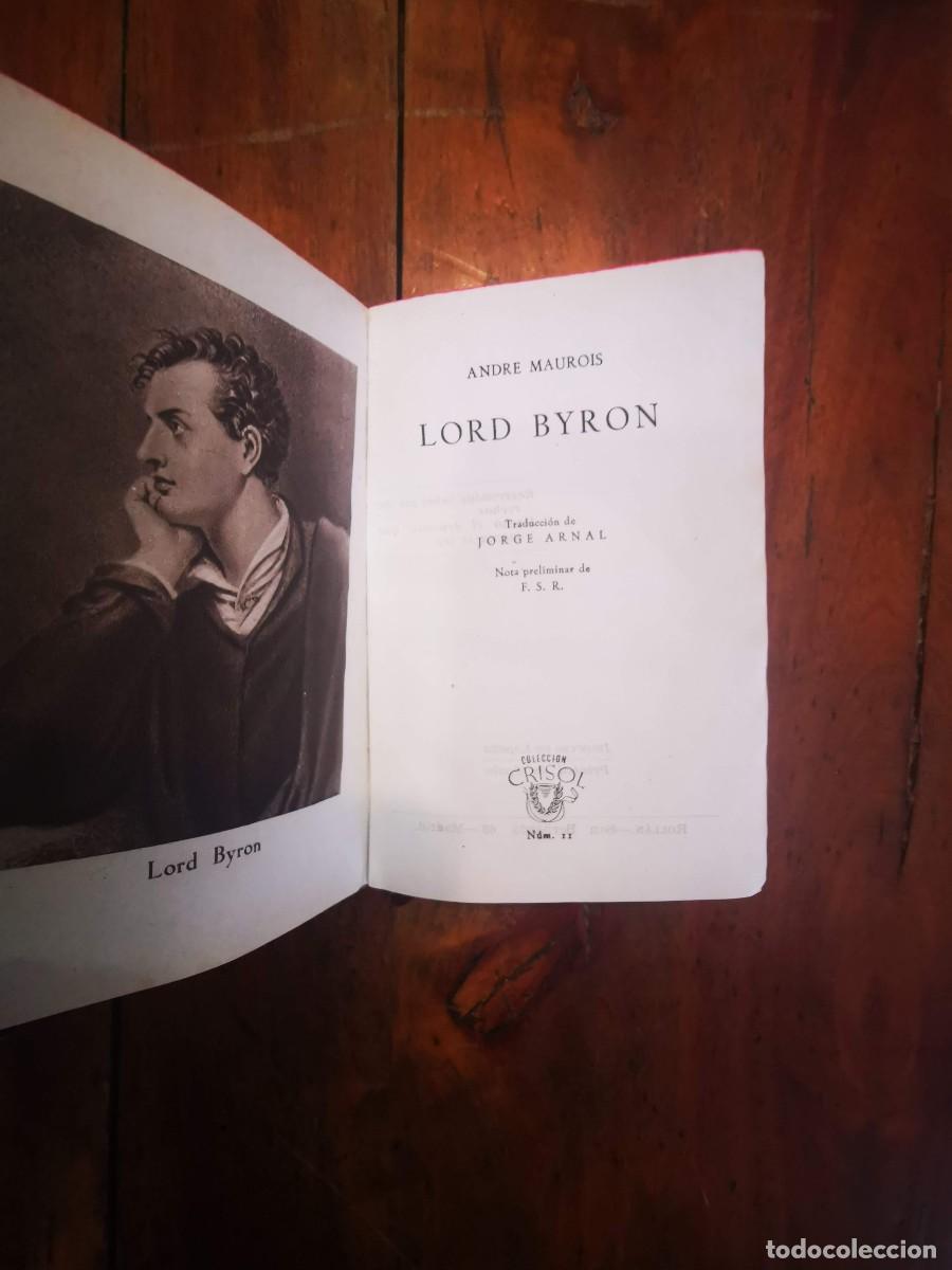 Libros de segunda mano: MAUROIS, Andr&eacute;. Lord Byron - Foto 1