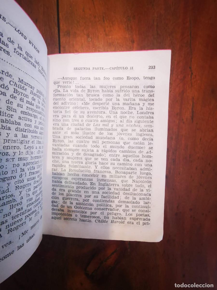 Libros de segunda mano: MAUROIS, Andr&eacute;. Lord Byron - Foto 4