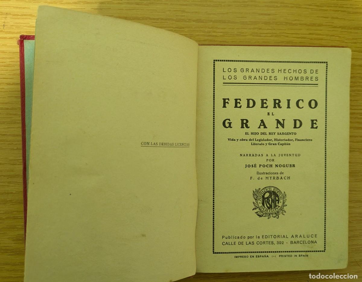 Libros de segunda mano: Federico el Grande Editorial Araluce 1933 - Foto 1
