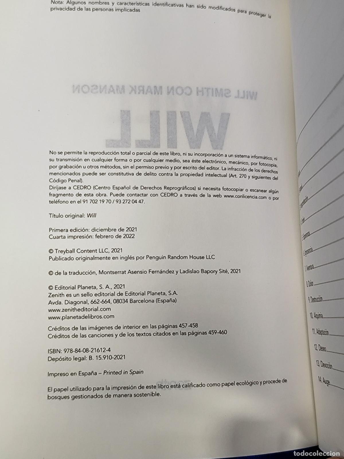 Libros de segunda mano: Will Smith, Will and Manson, Mark - Smith, Will - Foto 4