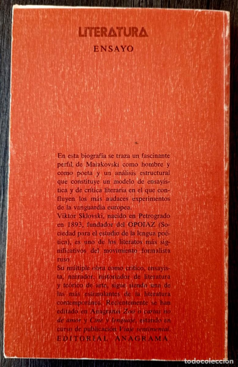 Libros de segunda mano: Viktor Sklovski . Maiakovski - Foto 2