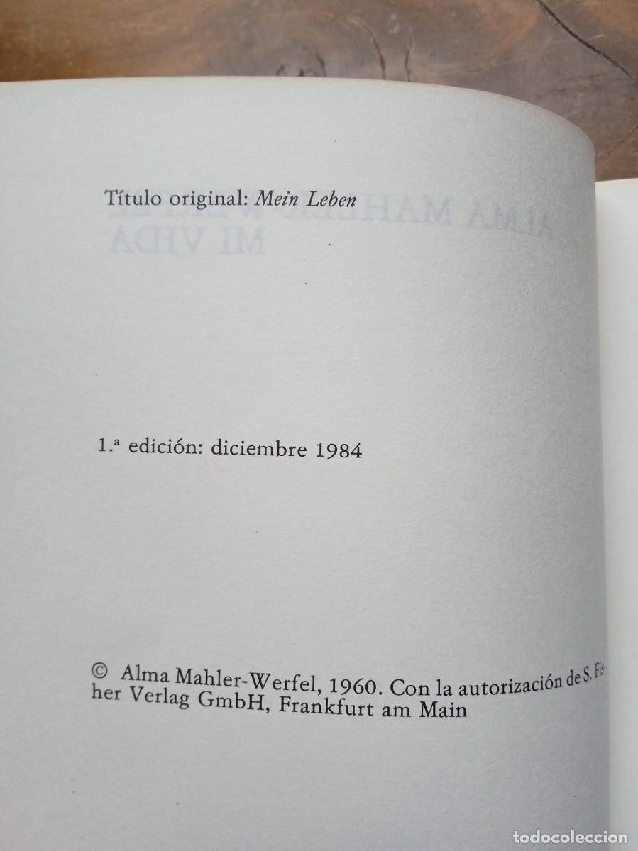 Libros de segunda mano: Alma Mahler-Werfel. Mi vida - Foto 3