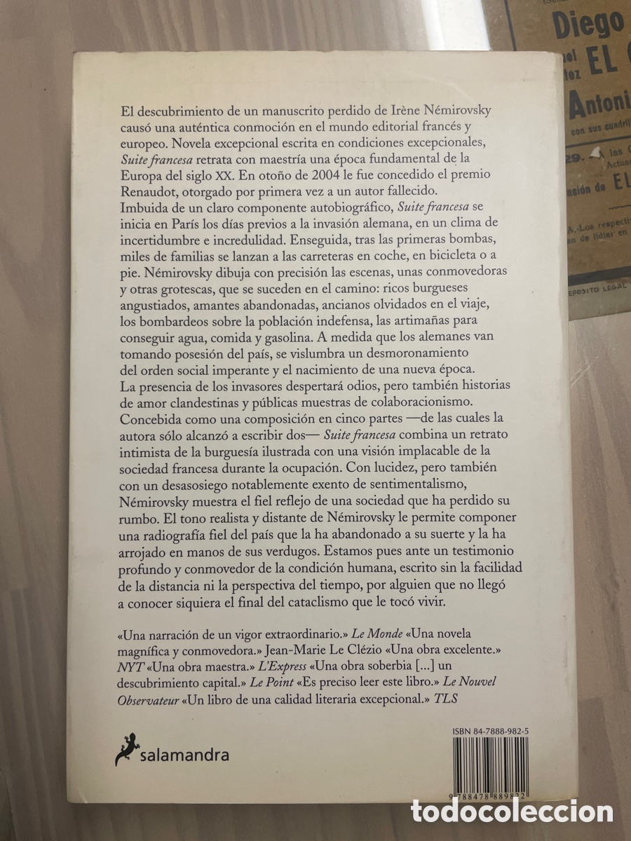 Libros de segunda mano: Suite francesa, Ir&egrave;ne N&eacute;mirovsky - Foto 2