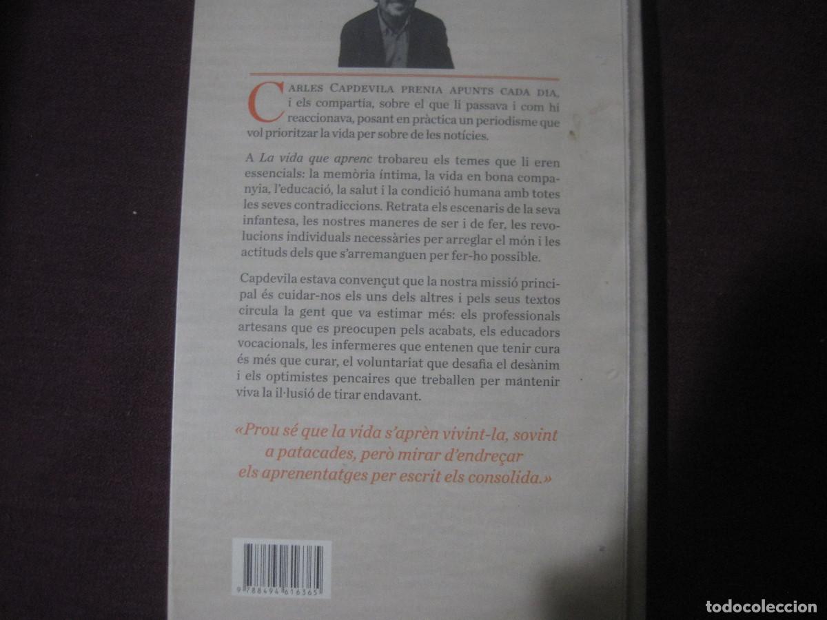 Libros de segunda mano: Carles Capdevila - La vida que aprenc - Arcadia 2017 - Foto 3