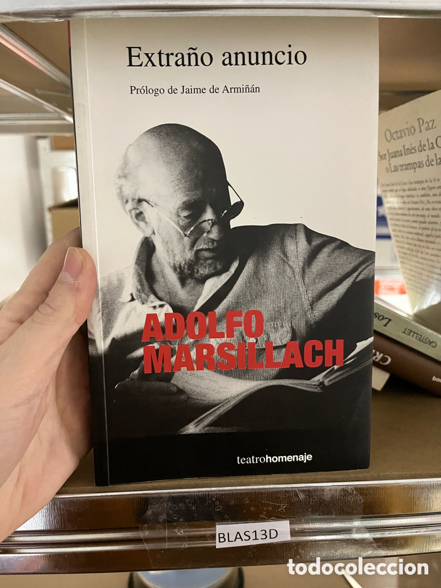 Libros de segunda mano: Blas13D Extra&ntilde;o anuncio - Adolfo Marsillach - Foto 1