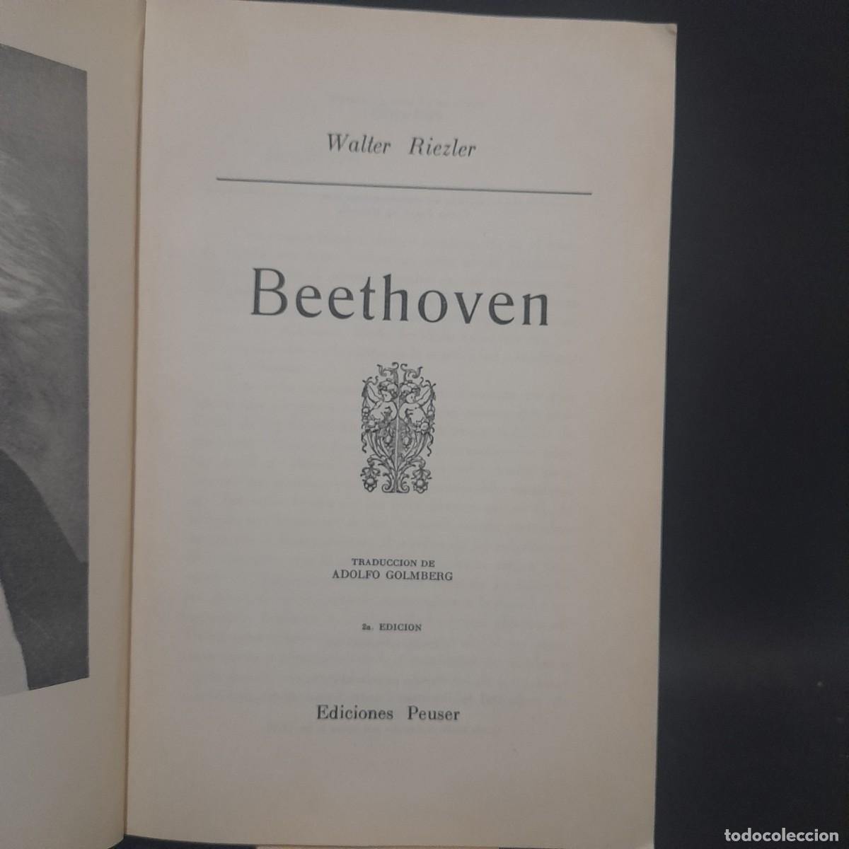 Libros de segunda mano: WALTER RIEZIER-BETHOVEN-1961 - Foto 2