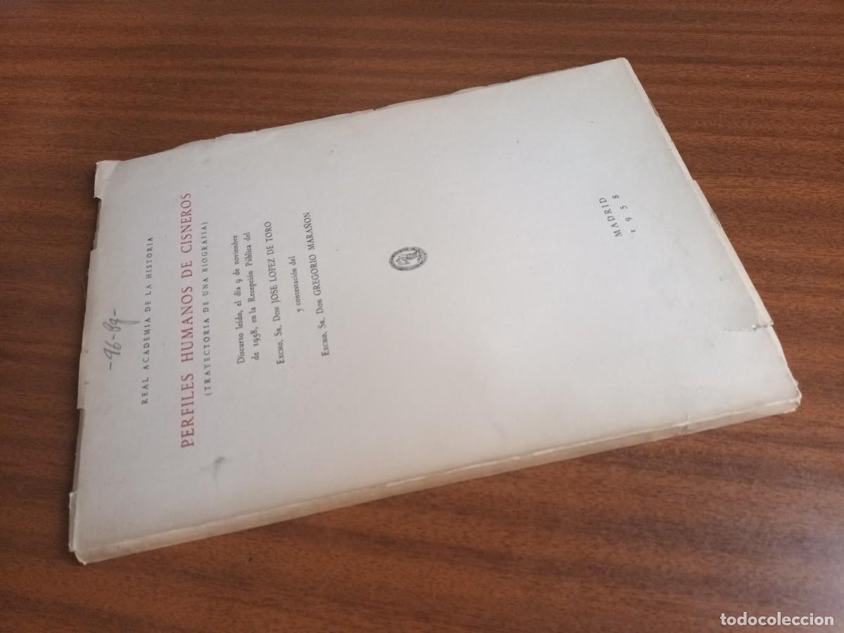 Libros de segunda mano: Perfiles humanos de Cisneros --- J. L&oacute;pez de Toro - Foto 2