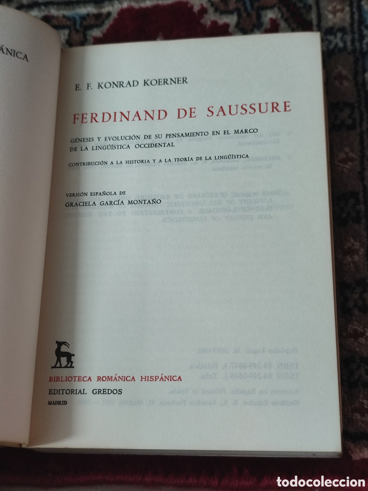 Libros de segunda mano: Ferdinand de Saussure Konrad Koerner - Foto 3