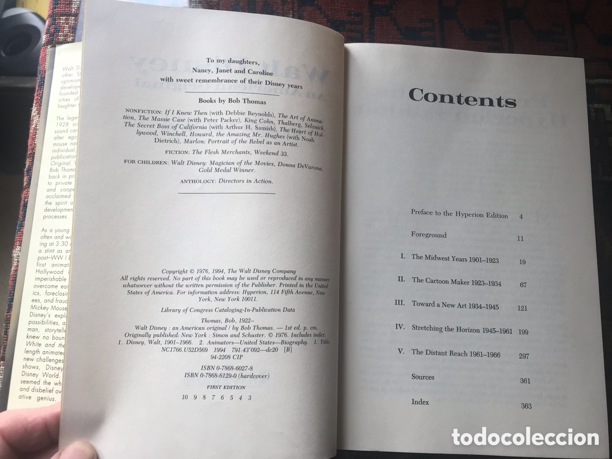 Libros de segunda mano: Walt Disney. Bob Thomas. Hyperion - Foto 6