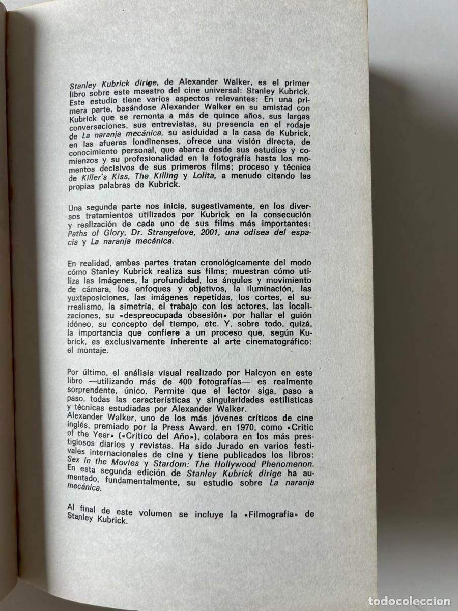 Libros de segunda mano: STANLEY KUBRICK DIRIGE. ALEXANDER WALKER - Foto 4