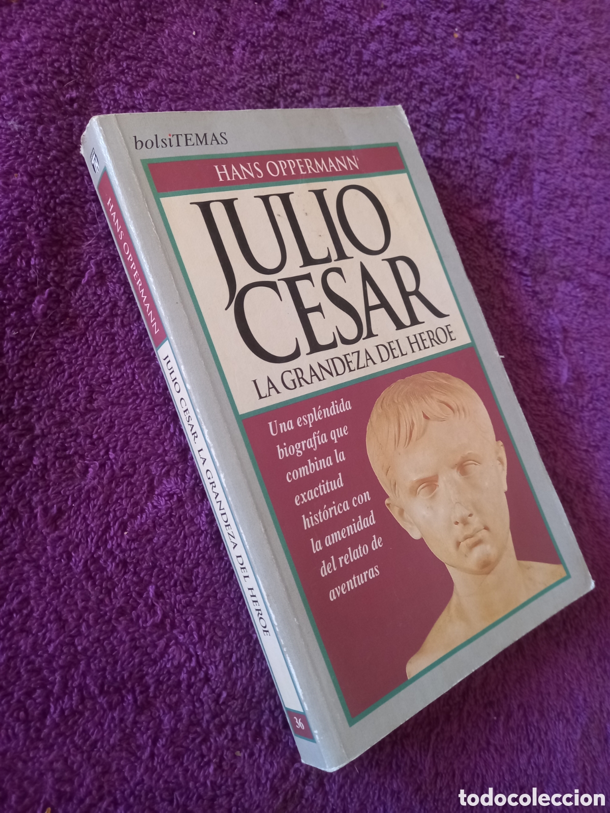 Libros de segunda mano: Julio C&eacute;sar, la grandeza del h&eacute;roe. Hans Oppermann. - Foto 2