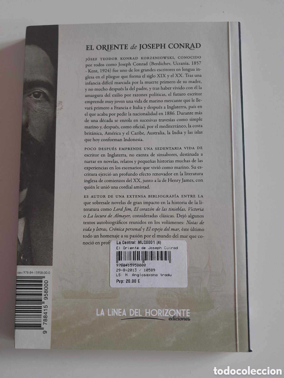 Libros de segunda mano: EL ORIENTE DE JOSEPH CONRAD. - Foto 2