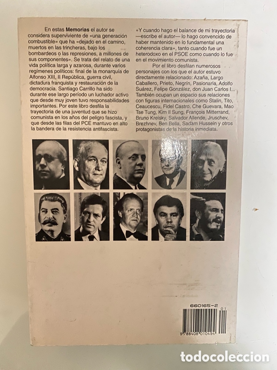 Libros de segunda mano: Memorias - CARRILLO, Santiago - Foto 2