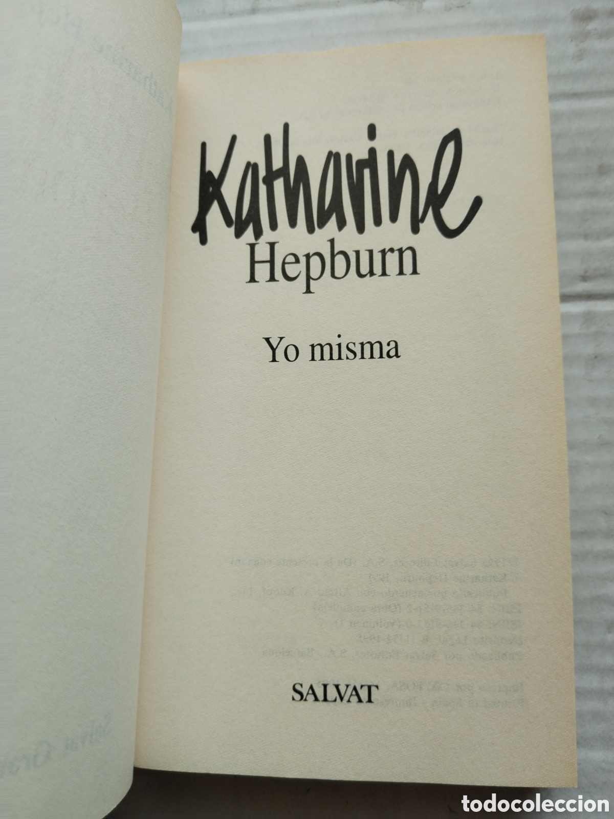 Libros de segunda mano: YO MISMA/KATHATINE HEPBURN - Foto 3