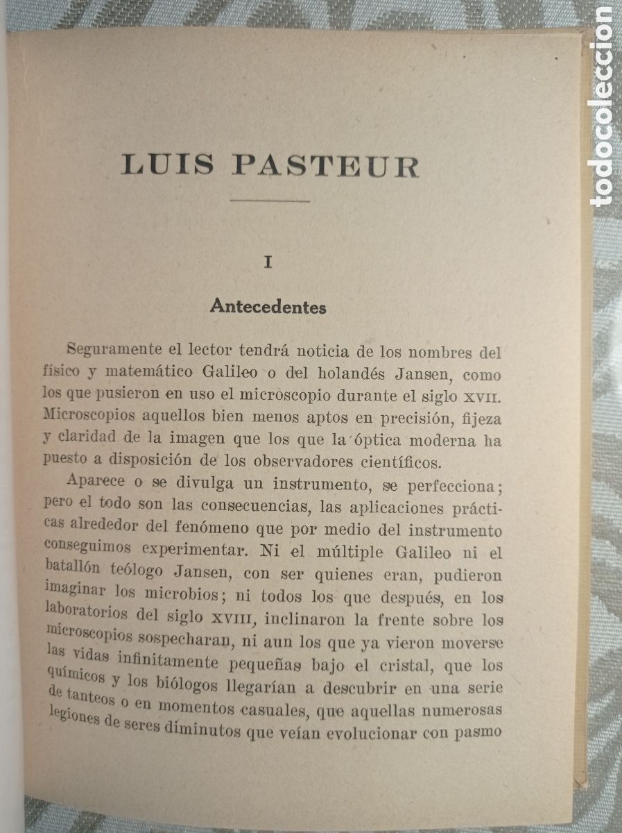 Libros de segunda mano: LUIS PASTEUR. BIOGRAF&Iacute;A.1943. - Foto 5