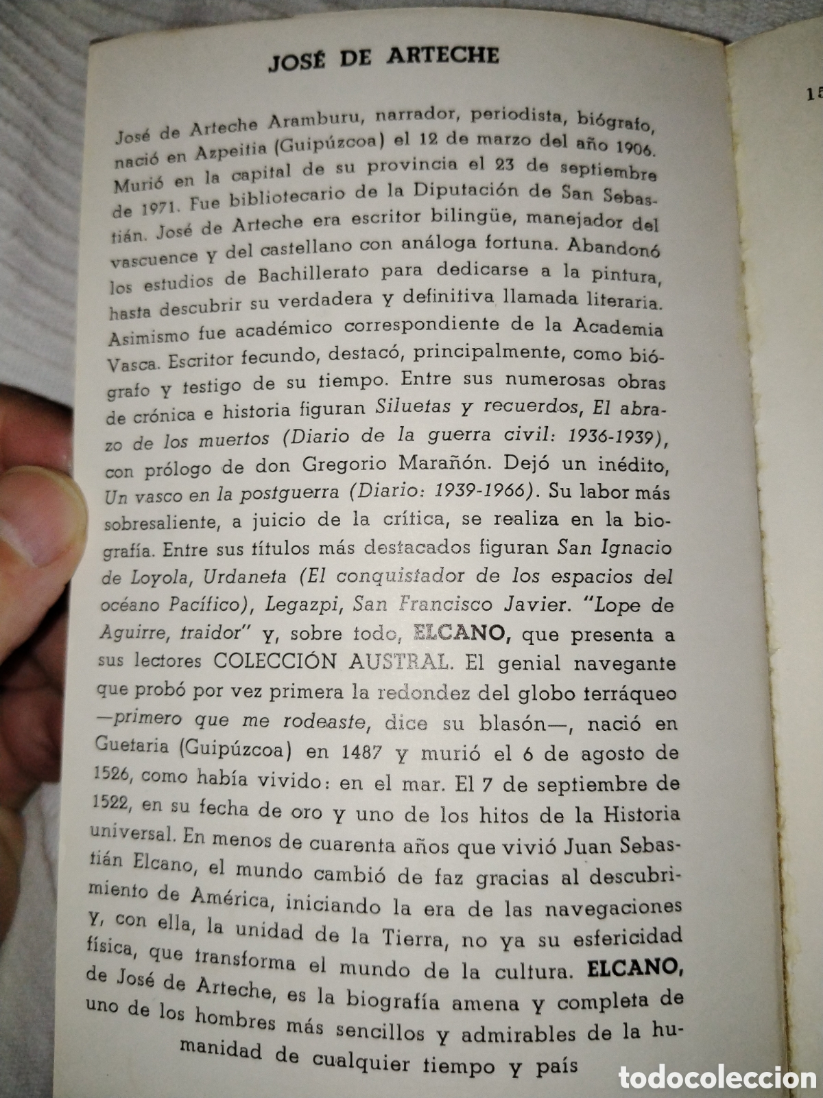 Libros de segunda mano: Elcano. Jos&eacute; de Arteche. Austral - Foto 2