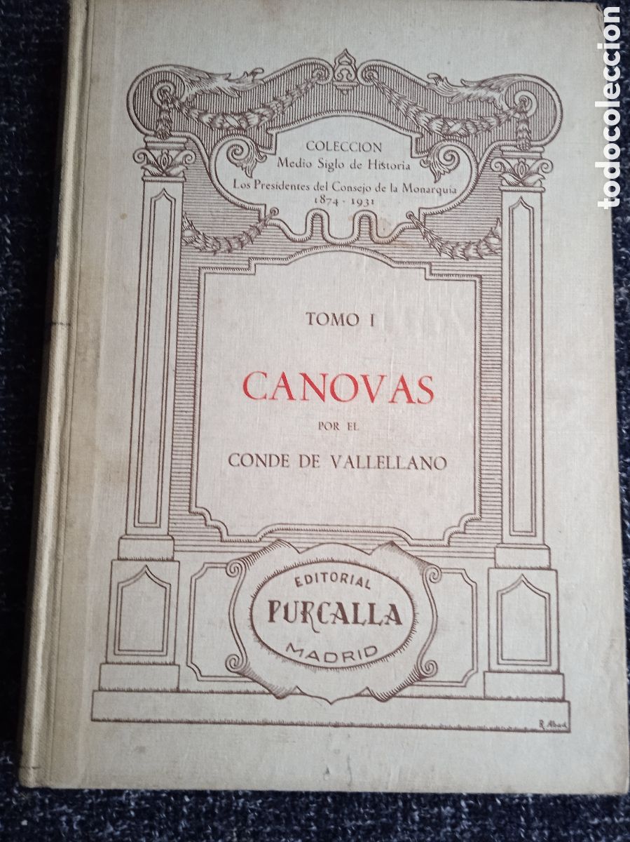 Libri di seconda mano: CANOVAS. TOMO I. / CONDE DE VALLELLANO -ED. editorial Furcalla