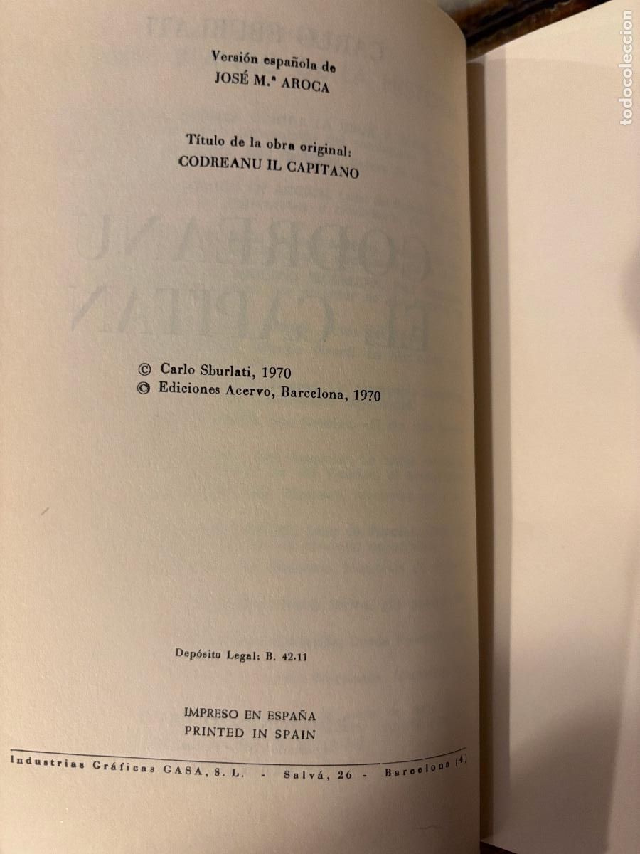 Libros de segunda mano: Codreanu, el Capit&aacute;n. Carlo Sburlati. - Foto 3