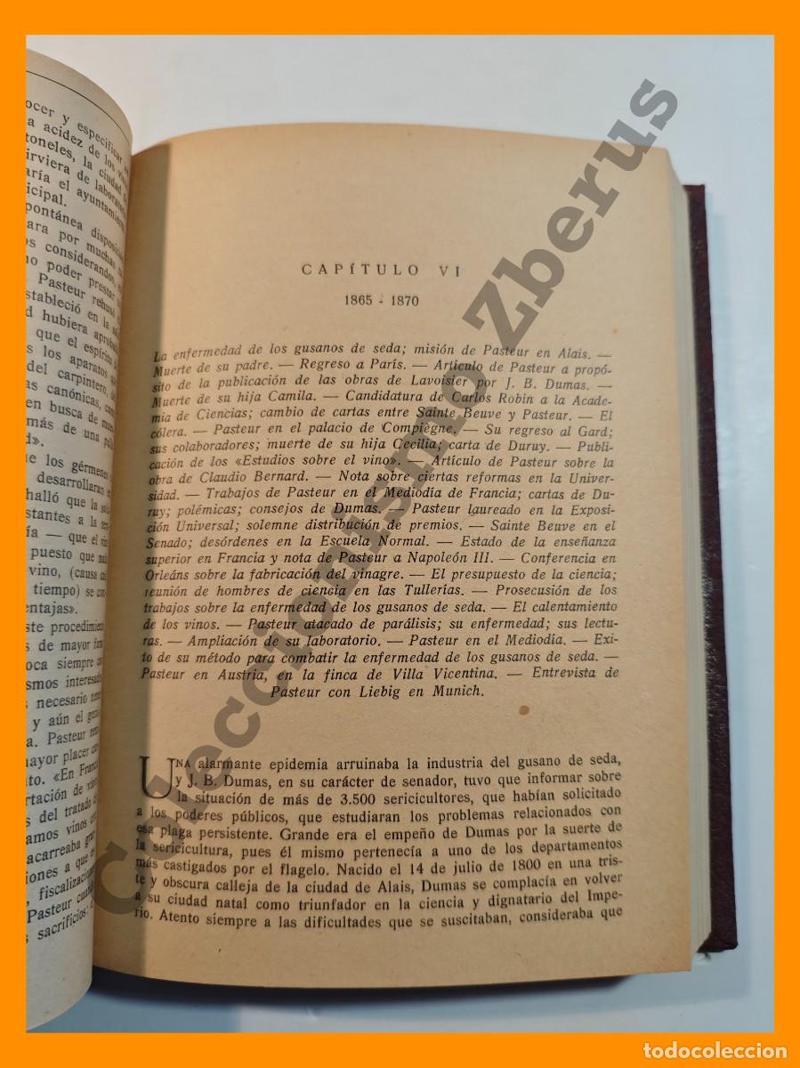 Libros de segunda mano: La vida de Pasteur - Renato Vallery Radot - Foto 3