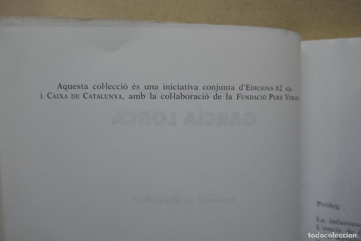 Libros de segunda mano: GARC&Iacute;A LORCA - JOS&Eacute; LUIS CANO (EN CATAL&Agrave;) - Foto 6