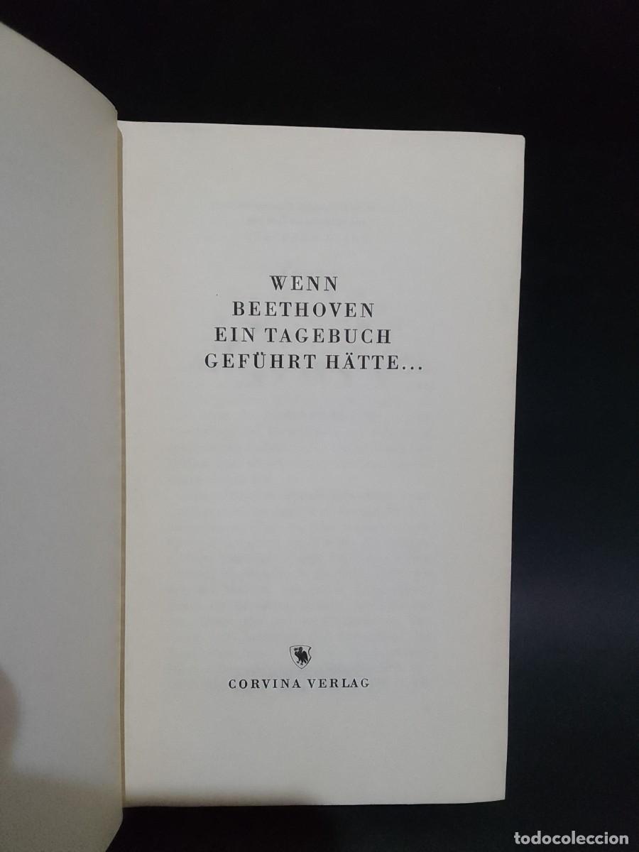Gebrauchte B&uuml;cher: CORVINA VERLAG - WENN BEETHOVEN EIN TAGEBUCH GEFUHRT HATTE... - 1963