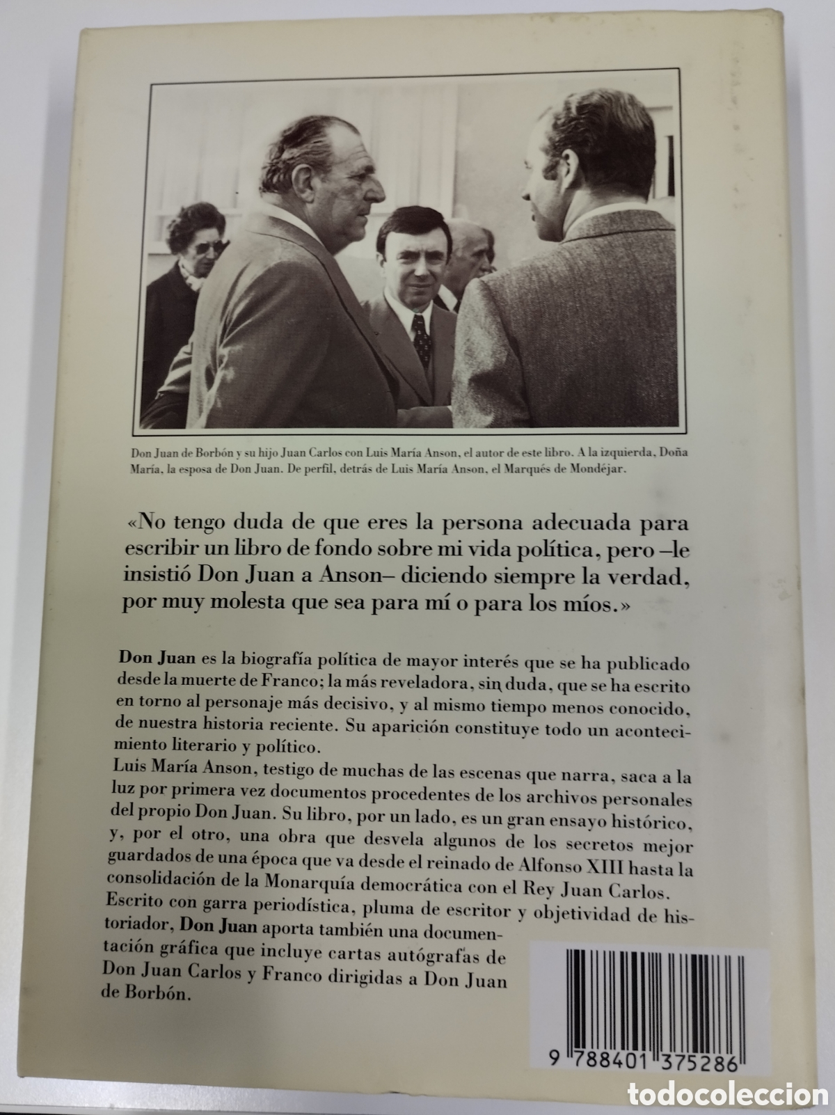 Libros de segunda mano: Don Juan. Luis Mar&iacute;a Anson - Foto 2