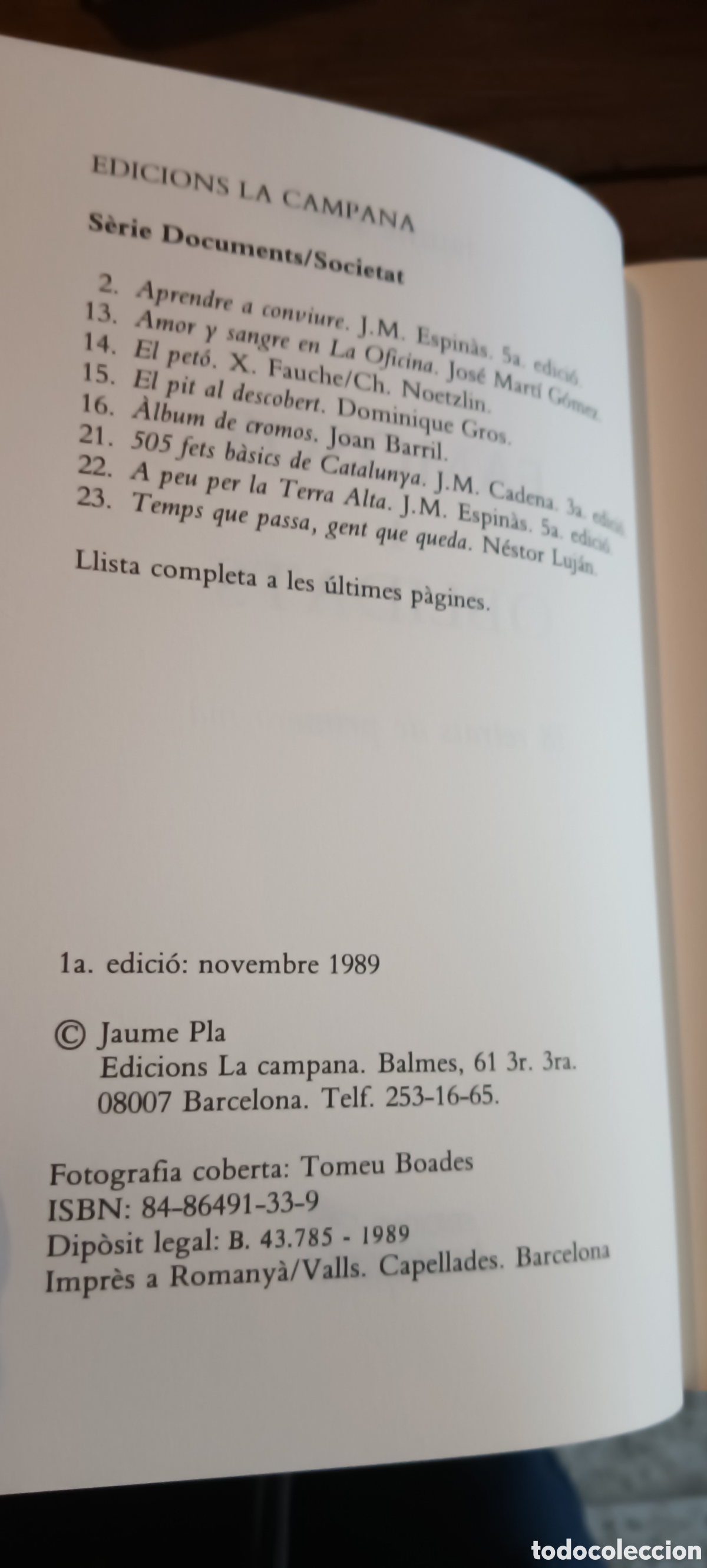Libros de segunda mano: Famisos y Oblidats, de Jaume Pla - Foto 5