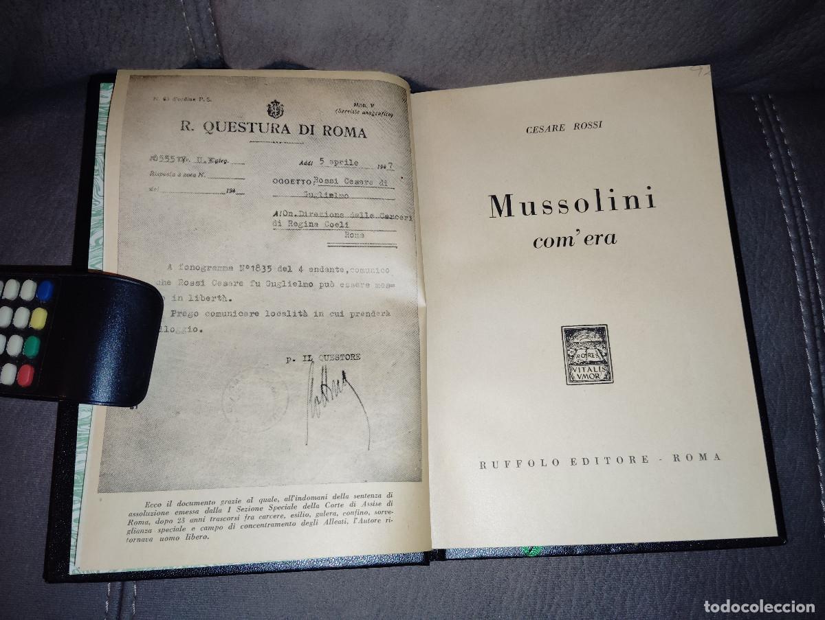 Libros de segunda mano: MUSSOLINI COM&acute;ERA, CESARE ROSSI, Env&iacute;o gratis - Foto 1