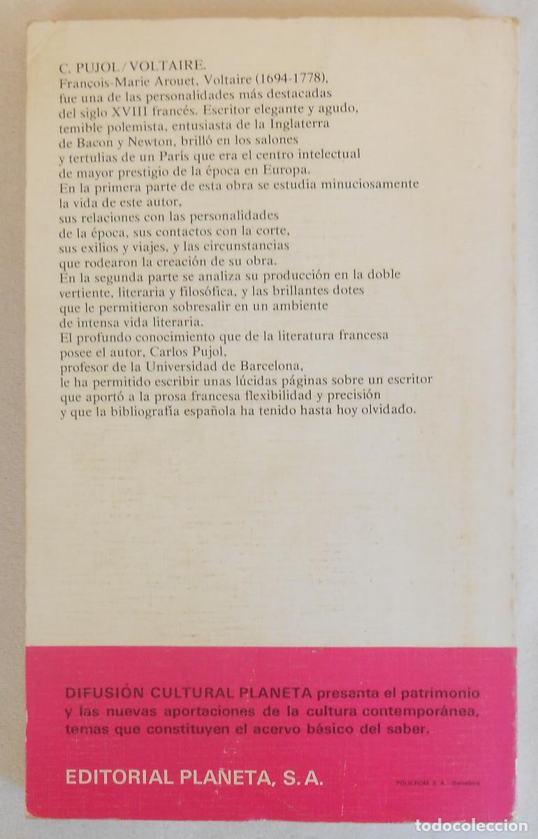 Libros de segunda mano: VOLTAIRE - CARLOS PUJOL ED. PLANETA - Foto 2