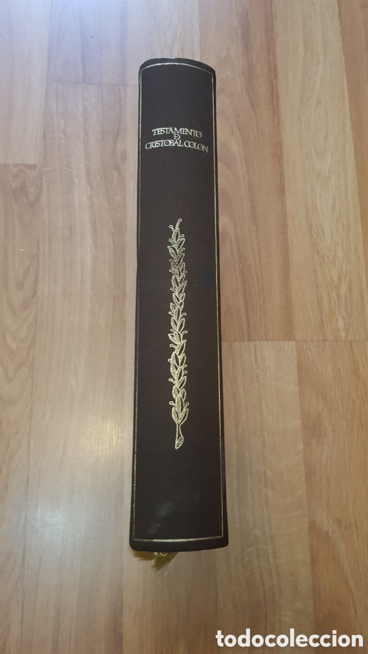 Libros de segunda mano: Testamento de cristobal colon. Facsimil de lujo - Foto 3