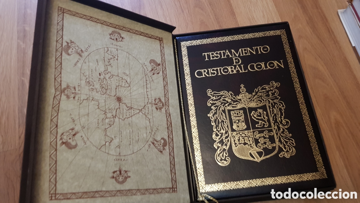 Libros de segunda mano: Testamento de cristobal colon. Facsimil de lujo - Foto 1
