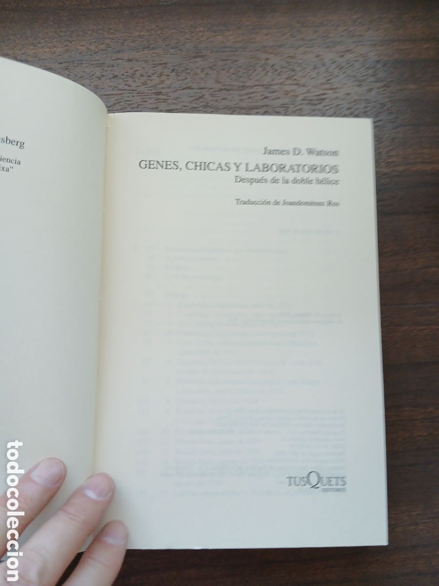 Libros de segunda mano: Genes, chicas y laboratorios, James Watson - Foto 3