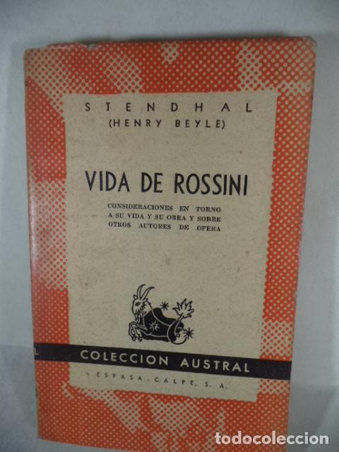Libros de segunda mano: VIDA DE ROSSINI - STENDHAL - Foto 1