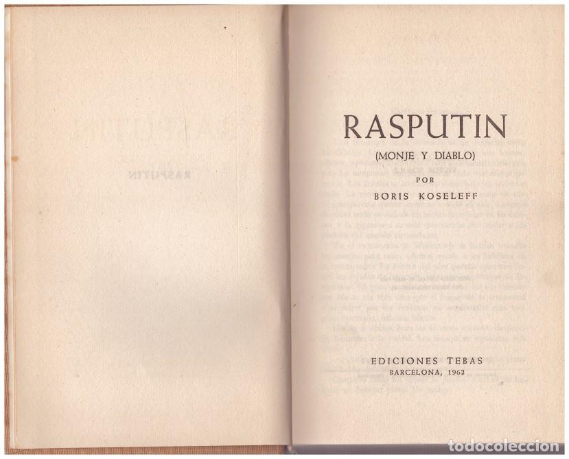 Libros de segunda mano: RASPUTIN. Monje y Diablo - Foto 1
