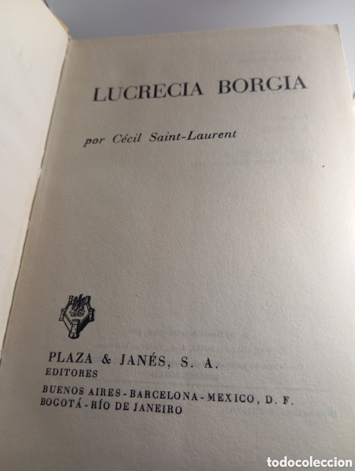 Libros de segunda mano: Lucrecia Borgia. C&eacute;cil Saint -Laurent - Foto 3