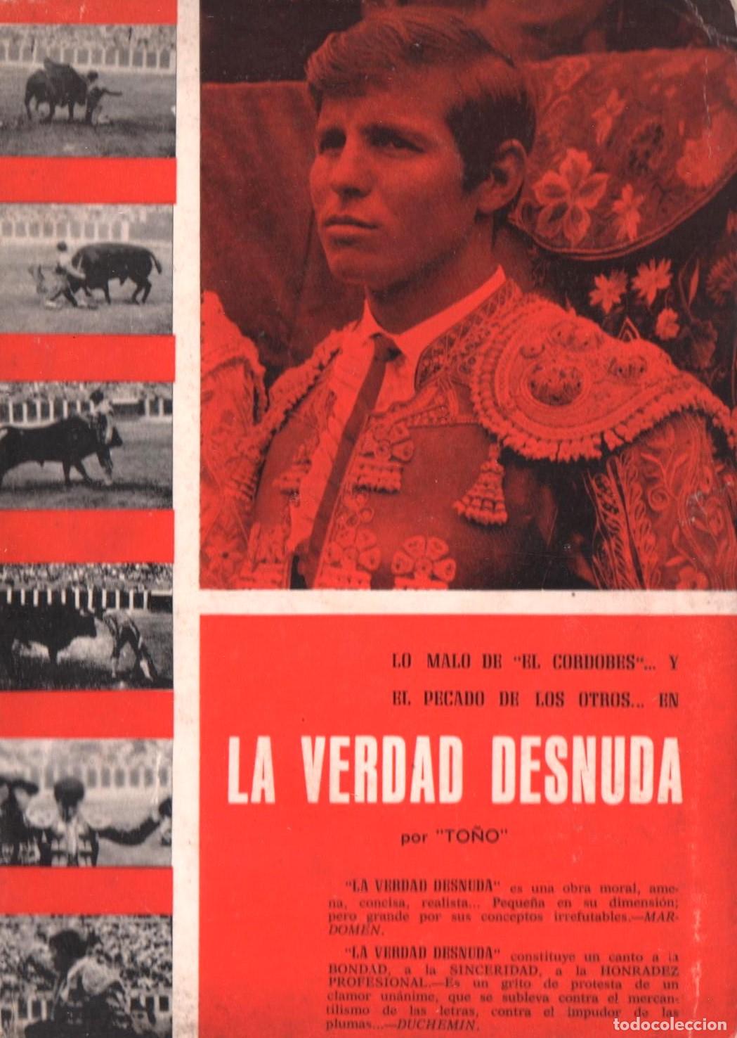 Gebrauchte B&uuml;cher: LA VERDAD DESNUDA LO MALO DEL CORDOB&Eacute;S Y EL PECADO DE LOS OTROS TO&Ntilde;O GR&Aacute;F MART&Iacute;N 1967 1&ordf; EDICI&Oacute;N