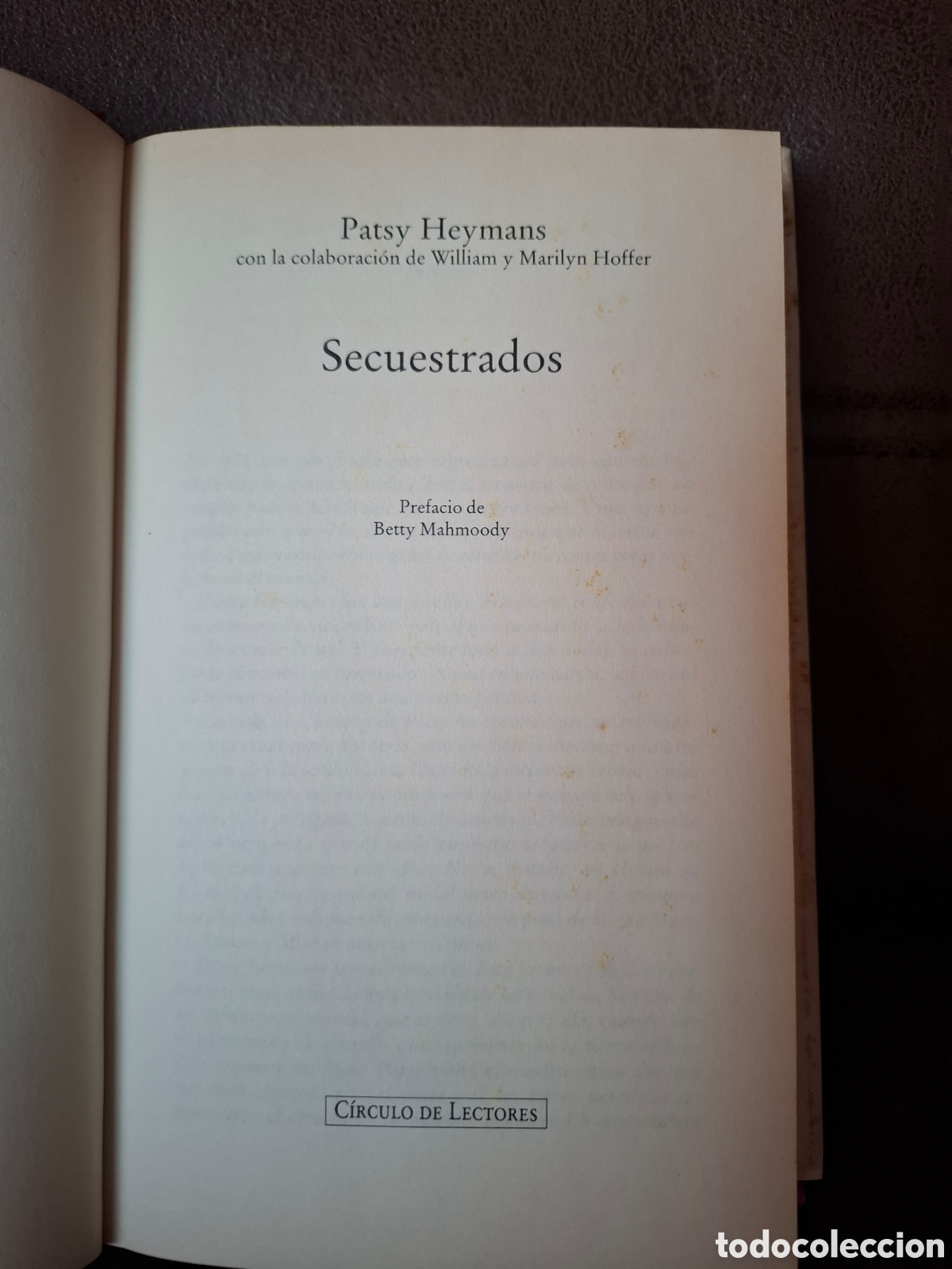 Libros de segunda mano: Libro SECUESTRADOS. Patsy Heymans. C&iacute;rculo de Lectores - Foto 5