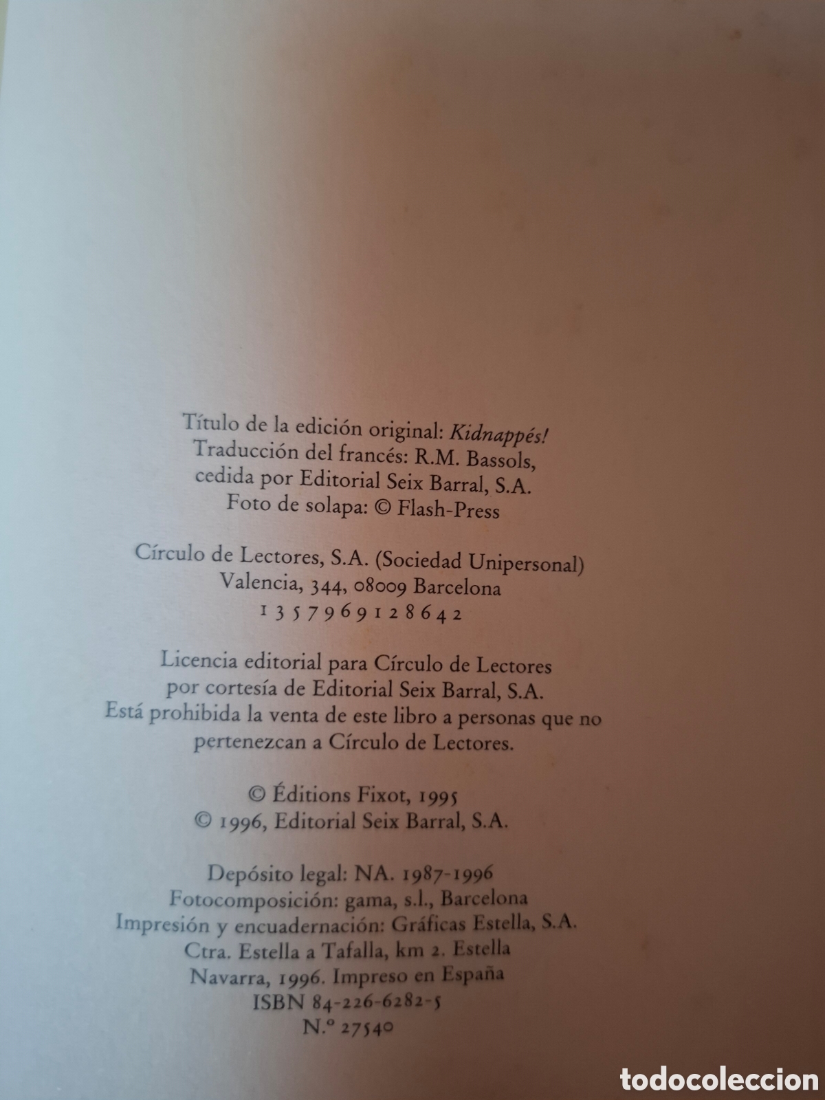 Libros de segunda mano: Libro SECUESTRADOS. Patsy Heymans. C&iacute;rculo de Lectores - Foto 8