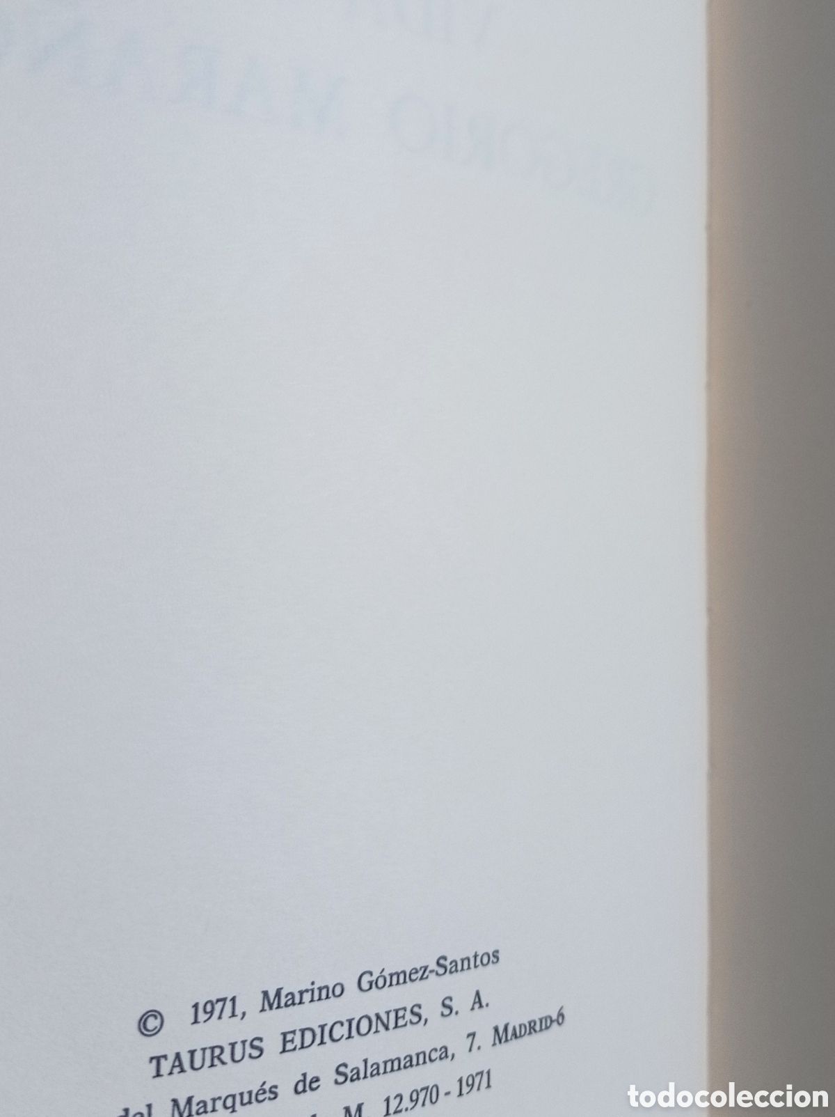 Libros de segunda mano: VIDA DE GREGORIO MARA&Ntilde;&Oacute;N. 1971 - Foto 3