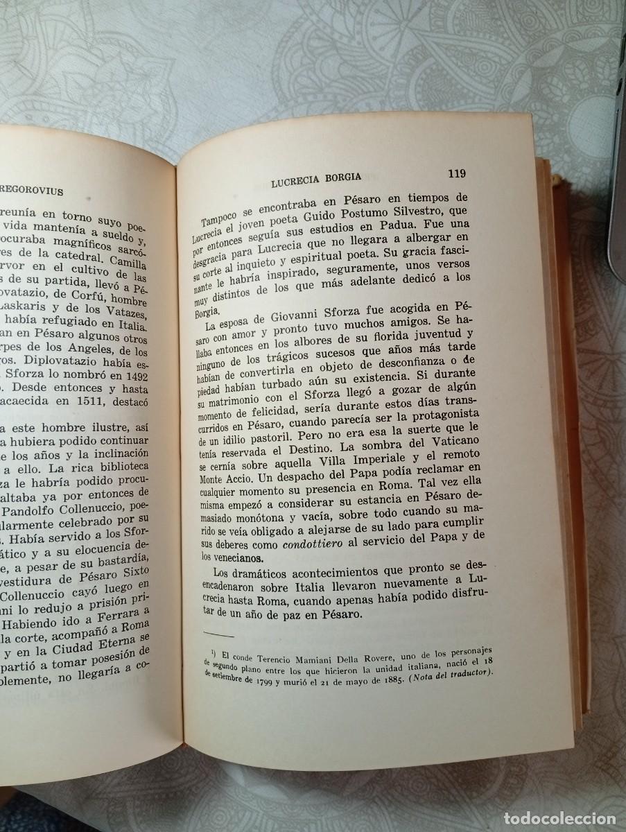 Libros de segunda mano: LUCRECIA BORGIA - GREGOROVIUS - Foto 2