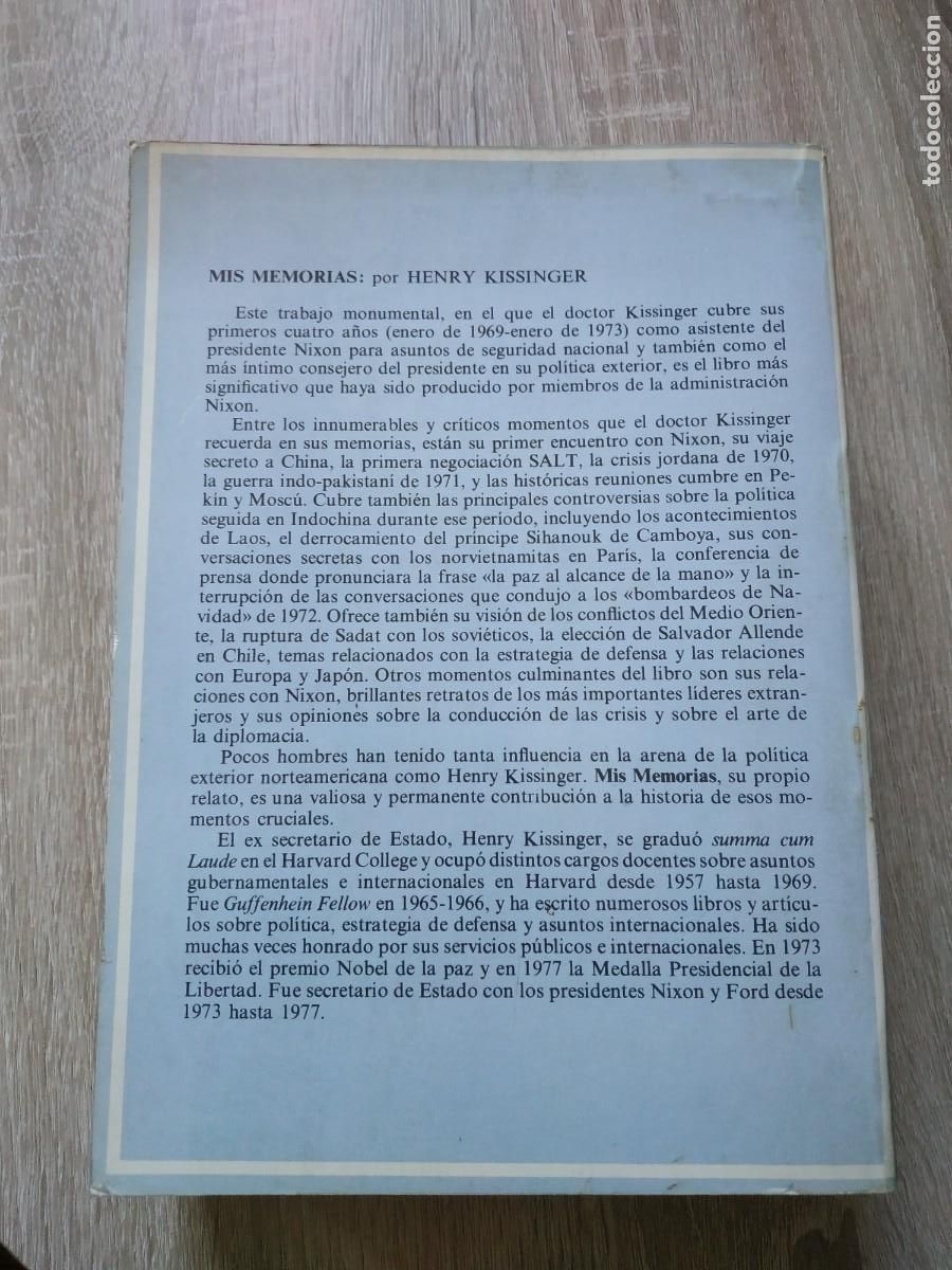 Libros de segunda mano: Mis memorias - Kissinger - Foto 2