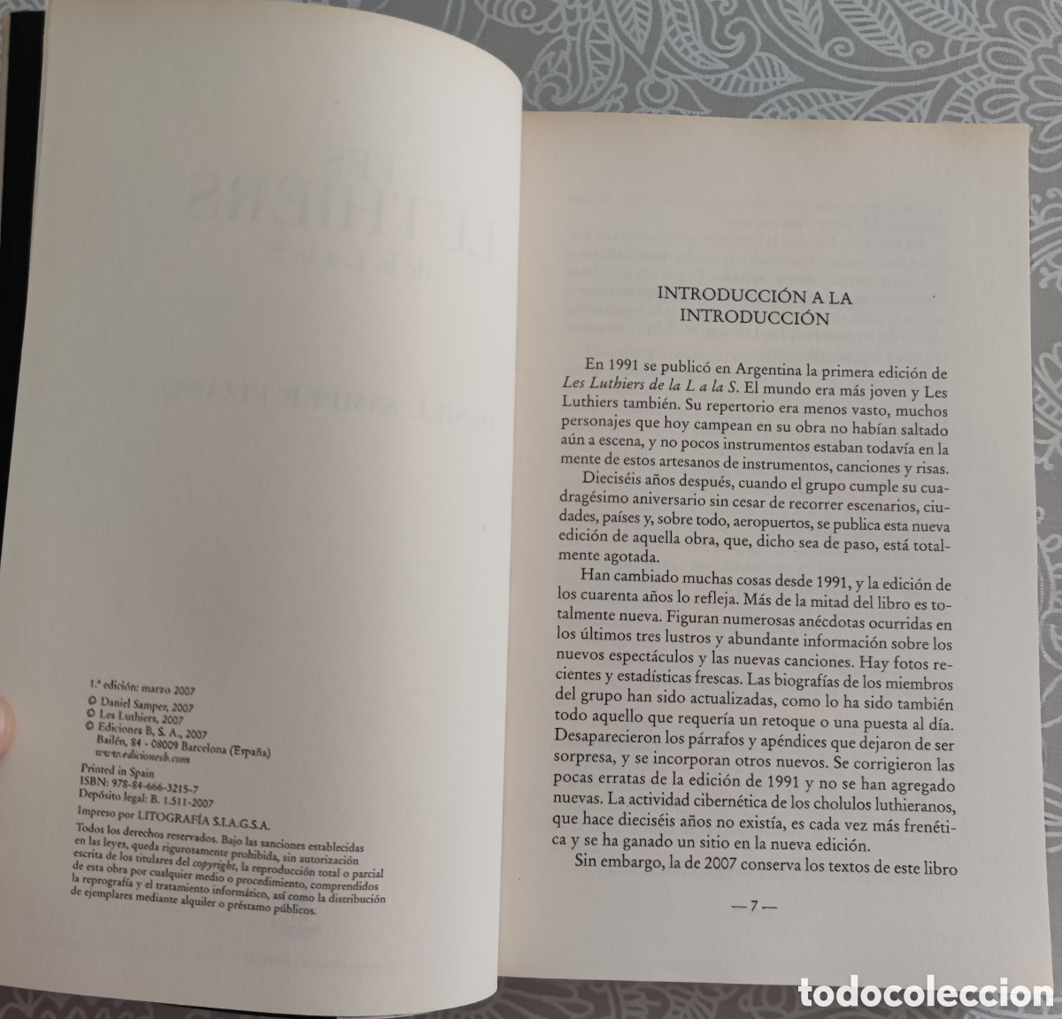 Libros de segunda mano: Libro - Les Luthiers. De la L a la S (2007) Daniel Samper Pizano - Foto 2
