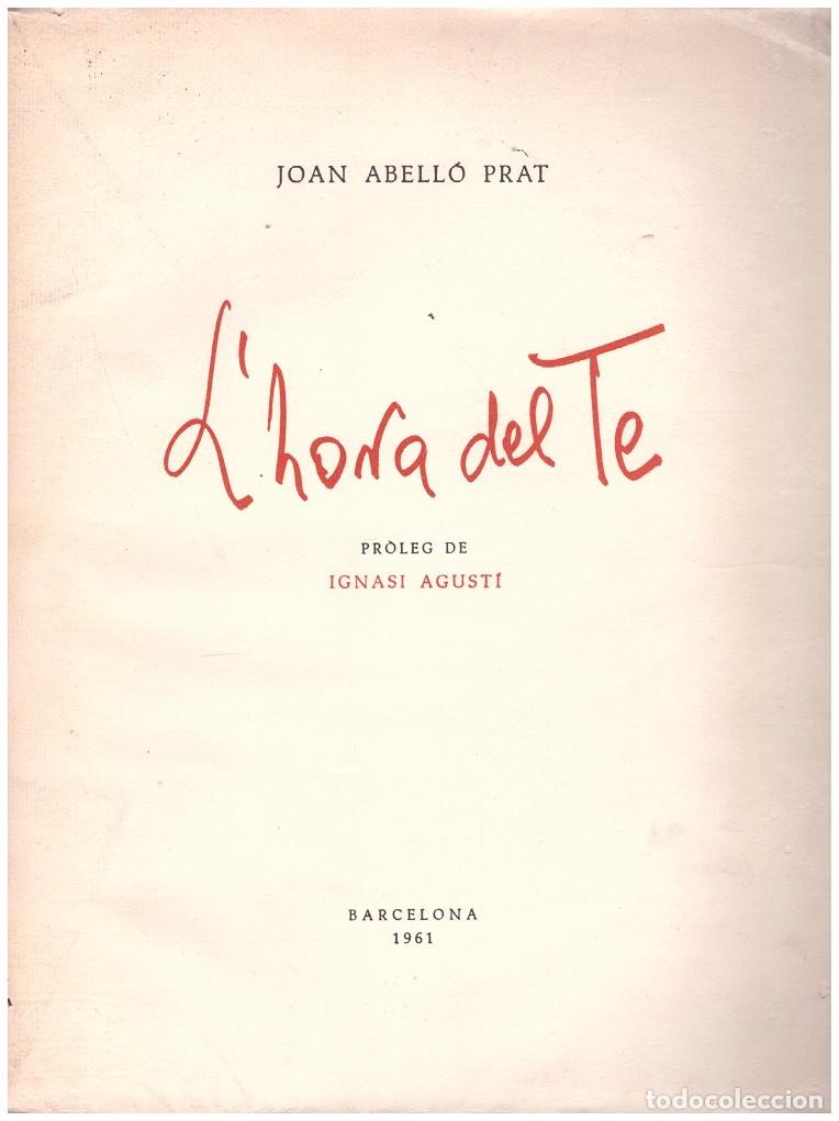 Second hand books: L' HORA DEL TE