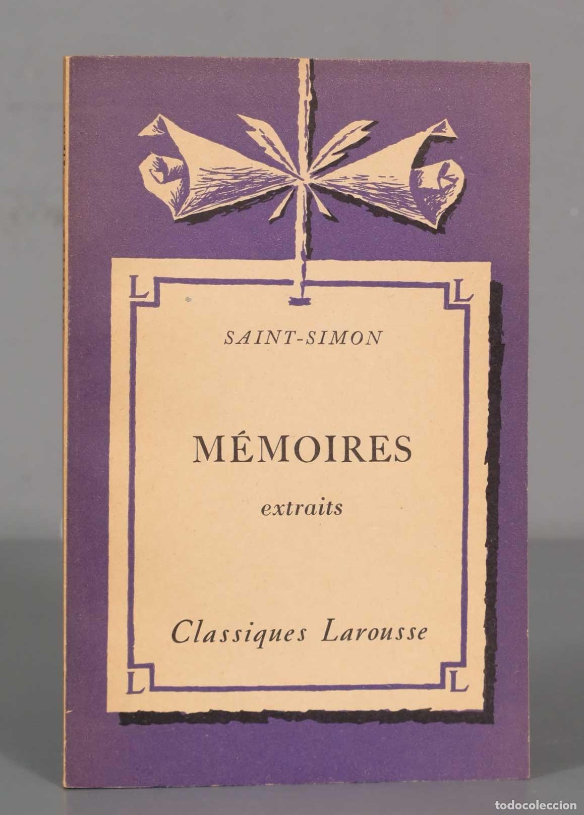 Libros de segunda mano: SAINT-SIMON M&Eacute;MOIRES extraits - Foto 1