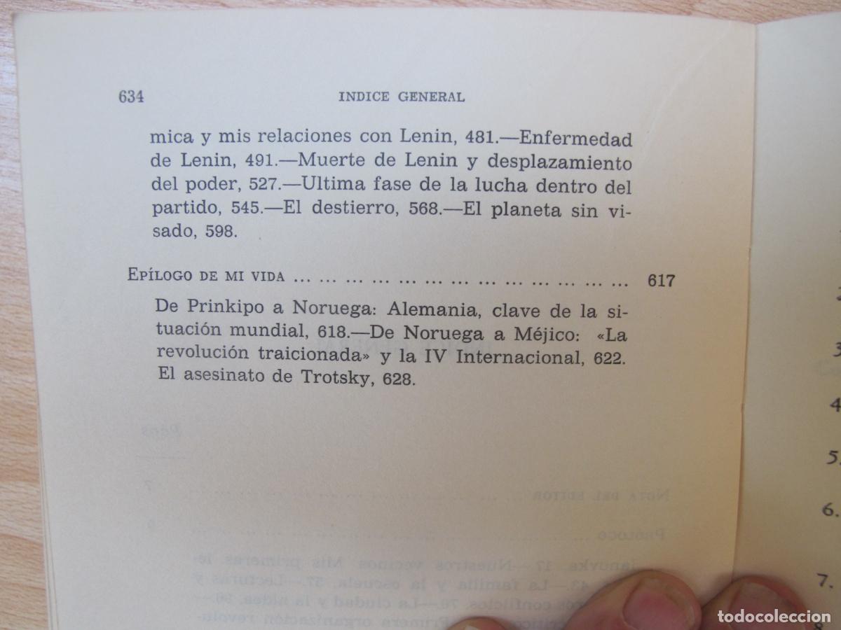 Libros de segunda mano: MI VIDA. AUTOBIOGRAF&Iacute;A Y DIARIOS - LEON TROTSKY.- .- TEBAS. 1978 - Foto 3